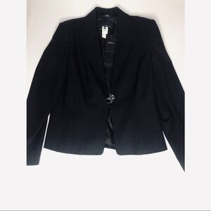 NWT Les Copains Virgin Wool Black Blazer IT 44